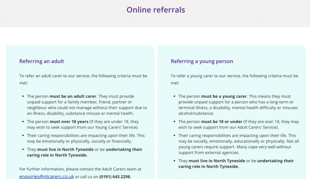 Referral-criteria